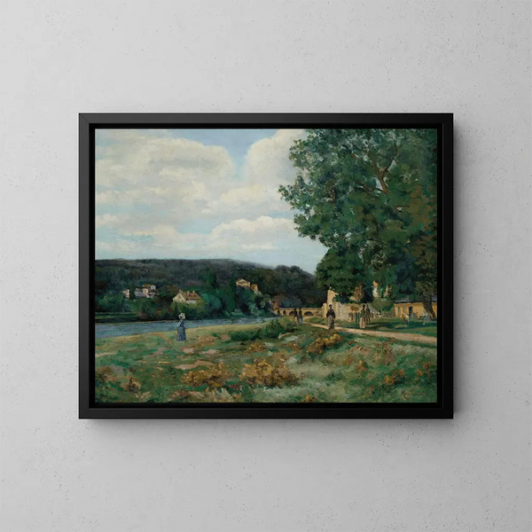Landscape Painting of Île-de-France - Armand Guillaumin — framed artwork on a wall