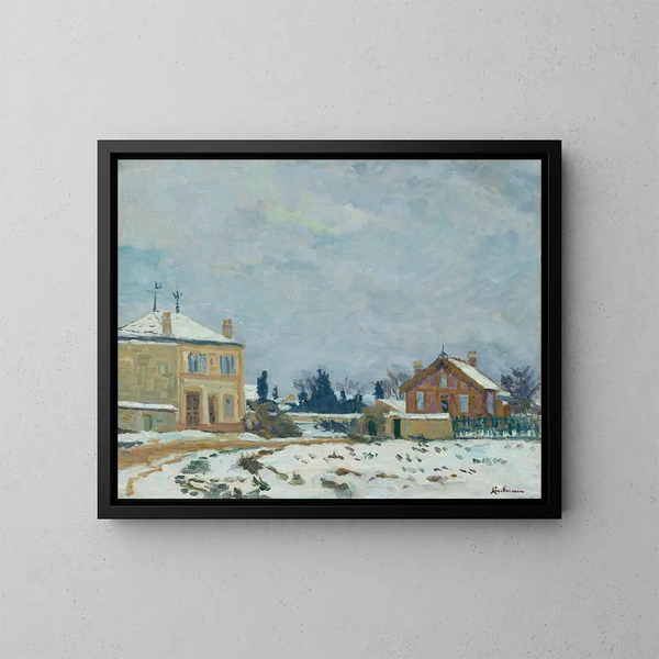 Landscape in Île-de-France - Armand Guillaumin — framed artwork on a wall