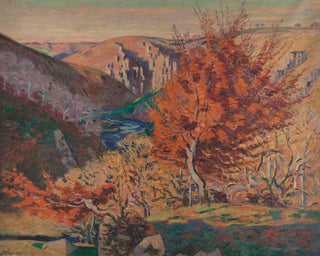Landscape of the Spinner's Rock - Armand Guillaumin — artwork view