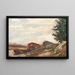 Péniches en Île-de-France - Armand Guillaumin — framed artwork on a wall