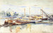 Péniches sur la Seine, Bercy - Armand Guillaumin — artwork view