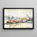 Péniches sur la Seine, Bercy - Armand Guillaumin — framed artwork on a wall