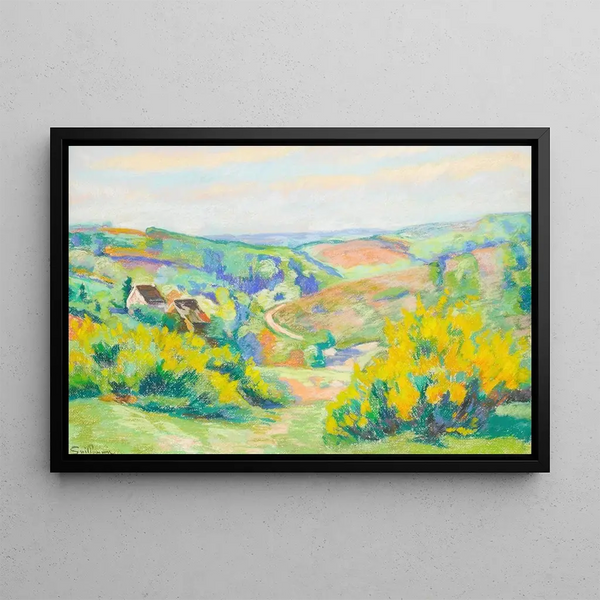 Pont Charraud Creuse - Armand Guillaumin — framed artwork on a wall