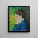 Portrait of the artist's woman - Armand Guillaumin — framed artwork on a wall