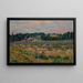 Prairie at Épinay-sur-Orge in the evening - Armand Guillaumin — framed artwork on a wall