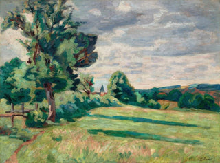 Pastures of the Crozant Barns - Armand Guillaumin — artwork view