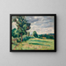 Pastures of the Crozant Barns - Armand Guillaumin — framed artwork on a wall