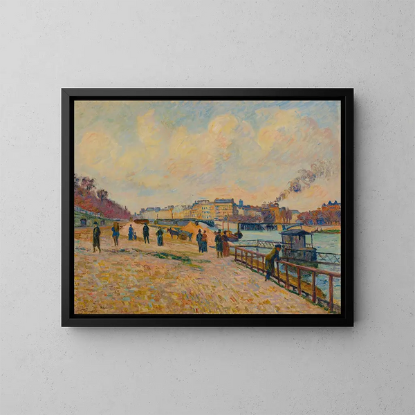 Quai Saint-Bernard, Paris - Armand Guillaumin — framed artwork on a wall