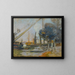 Quai de la Rape, Paris - Armand Guillaumin — framed artwork on a wall