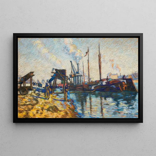 Quai de la Seine, Paris - Armand Guillaumin — framed artwork on a wall