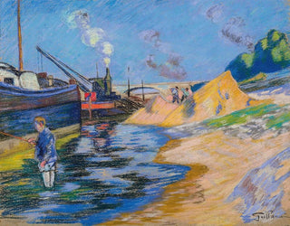 Quai de la Seine à Paris, la Sablire - Armand Guillaumin — artwork view