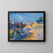 Quai de la Seine à Paris, la Sablire - Armand Guillaumin — framed artwork on a wall