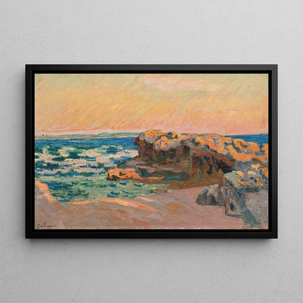 Rocher Saint-Palais - Armand Guillaumin — framed artwork on a wall