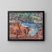 Rochers de l'île Besse à Agay - Armand Guillaumin — framed artwork on a wall