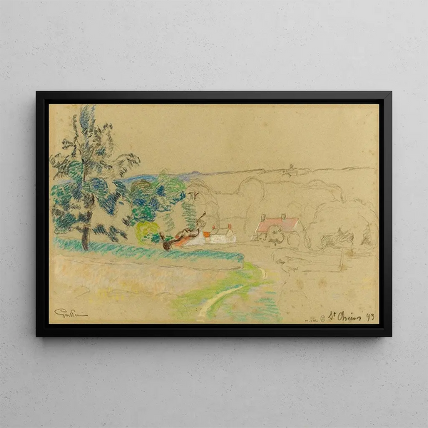 Saint-Chron - Armand Guillaumin — framed artwork on a wall
