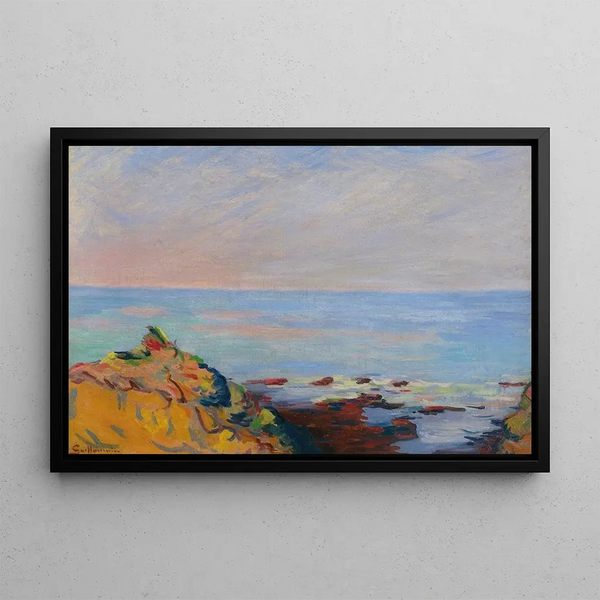 Bord de mer à Saint-Palais - Armand Guillaumin — framed artwork on a wall