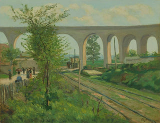 L'aqueduc d'Arcueil at the Sceaux level crossing - Armand Guillaumin — artwork view