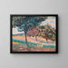 Orchard at the edge of a forest in Saint-Chéron - Armand Guillaumin — framed artwork on a wall