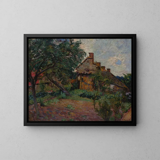 Village of Île-de-France - Armand Guillaumin — framed artwork on a wall