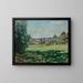 Village sur le coteau de la vallée de Chevreuse - Armand Guillaumin — framed artwork on a wall