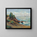 Sailboat at Agay - Armand Guillaumin — framed artwork on a wall