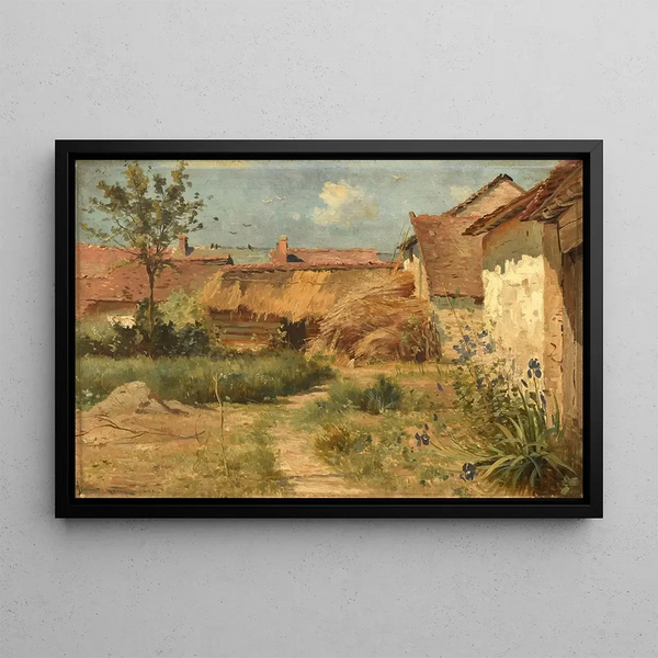 Garden Orainville - Armand Gury — framed artwork on a wall