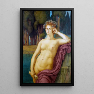 Reproduction of the painting La Muse - Armand Point