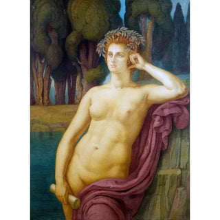 Reproduction of the painting La Muse - Armand Point