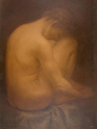 a seated nude man - Armand Rassenfosse — artwork view