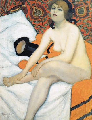 The Yellow Robe - Armand Rassenfosse — artwork view