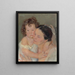 Mother and Child - Armando Spadini — framed artwork on a wall