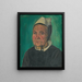 Breton woman head - Armin Stern — framed artwork on a wall