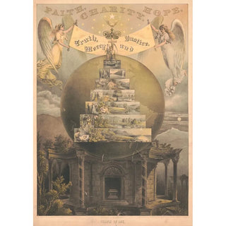 Reproduction of the painting Temple of Life - Armor Litho Co