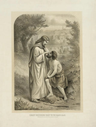 The Christ restoring sight to the blind - Armstrong Co — artwork view