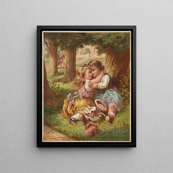 Friendship Painting - Armstrong & Co. Lith. — framed artwork on a wall