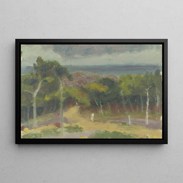 Marine Landscape Painting - Arno König — framed artwork on a wall
