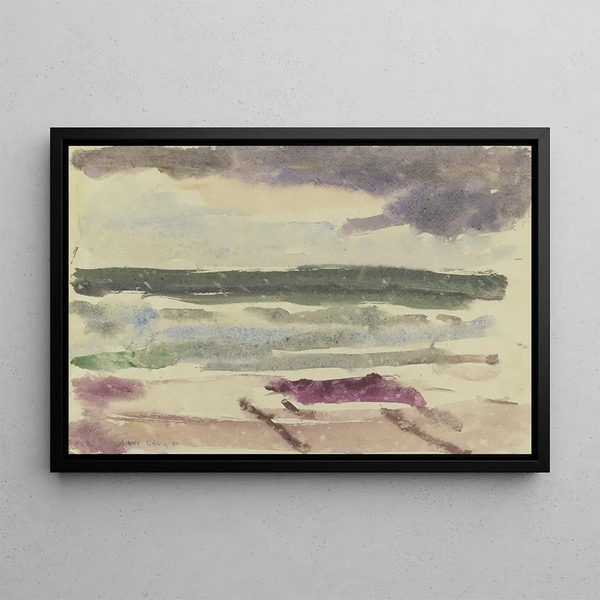 Vague pendant la pluie - Arno König — framed artwork on a wall