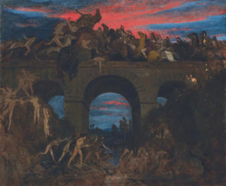 Battle on the Bridge - Arnold Böcklin — artwork view