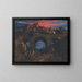 Battle on the Bridge - Arnold Böcklin — framed artwork on a wall