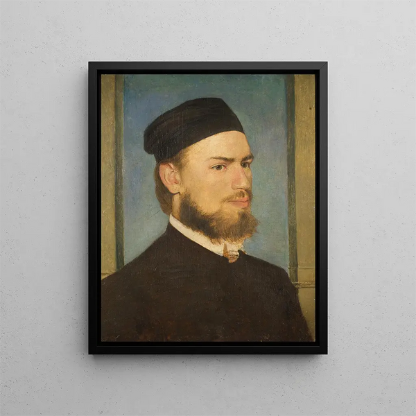 The painter Franz von Lenbach - Arnold Böcklin — framed artwork on a wall