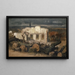 House destroyed near Kehl - Arnold Böcklin — framed artwork on a wall