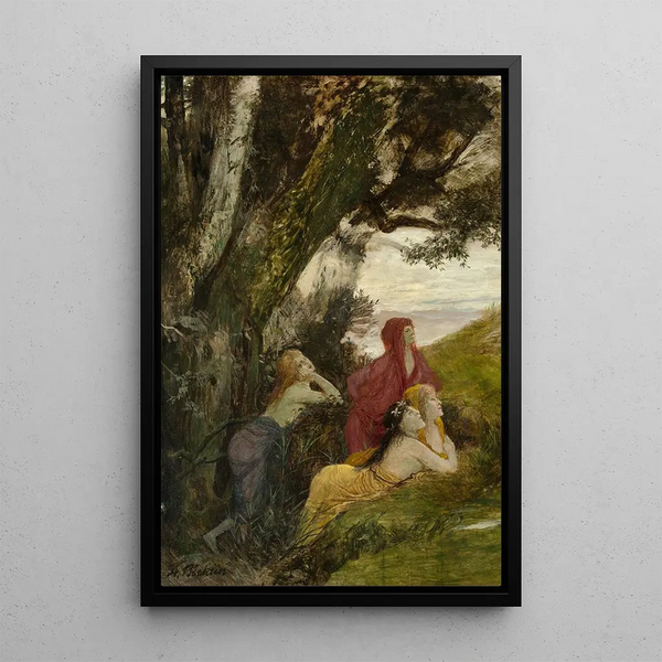 Reproduction of the painting Dryades - Arnold Böcklin