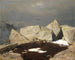 High mountain landscape painting with chamois - Arnold Böcklin — artwork view