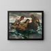 Marine idyll painting - Arnold Böcklin — framed artwork on a wall