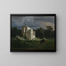 Night landscape with ruin - Arnold Böcklin — framed artwork on a wall