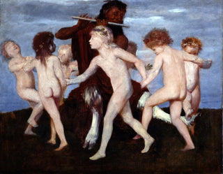 Pan dansant avec des enfants - Arnold Böcklin — artwork view