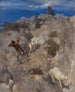a Pan frightened, a terrified and panicked shepherd - Arnold Böcklin — artwork view