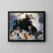 Jeu des Néréides - Arnold Böcklin — framed artwork on a wall