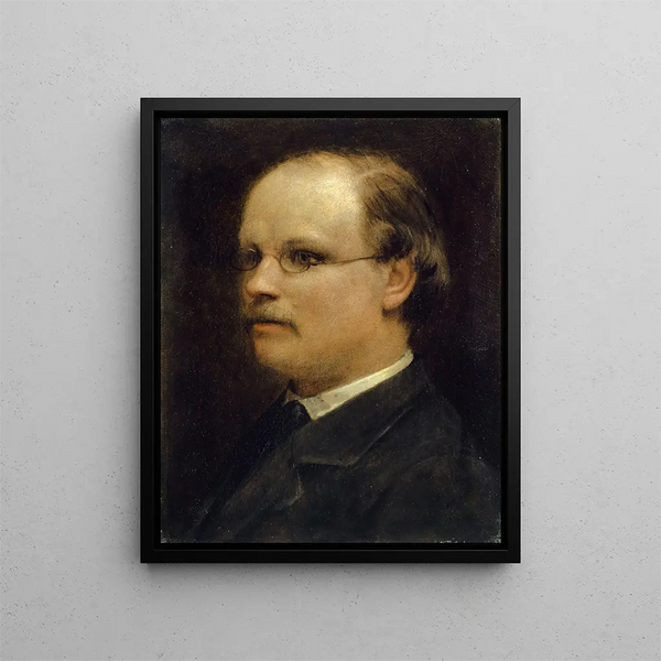 Portrait of Professor Fritz Burckhardt-Brenner - Arnold Böcklin — framed artwork on a wall