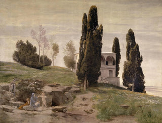 Rest during the Flight into Egypt - Arnold Böcklin — artwork view